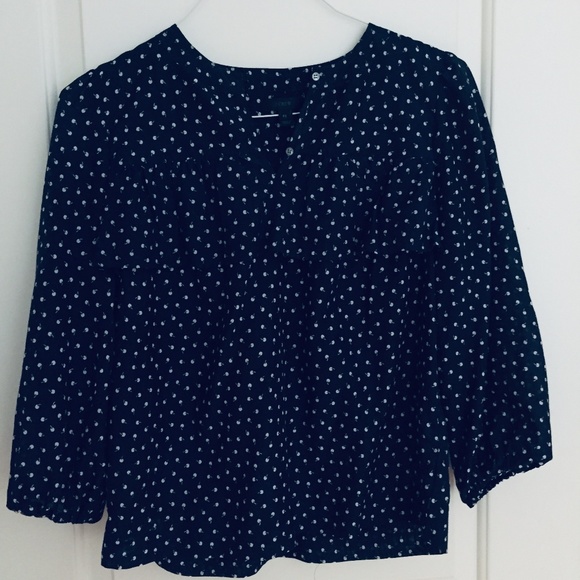 NWOT JCrew 🍒 Silk Blend Voile Popover - Picture 5 of 5